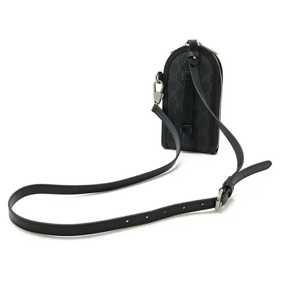 GUCCI Black Leather Shoulder Bag - Picture 3 of 8